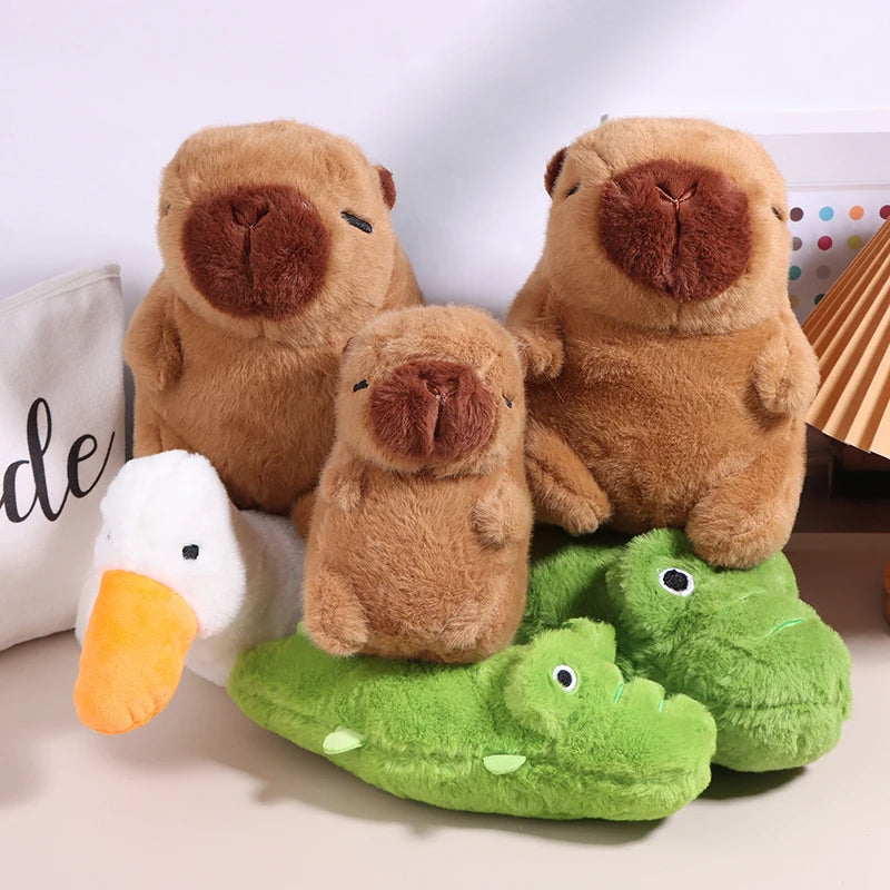 Capybara Riding Duck/Alligator Plush Toy