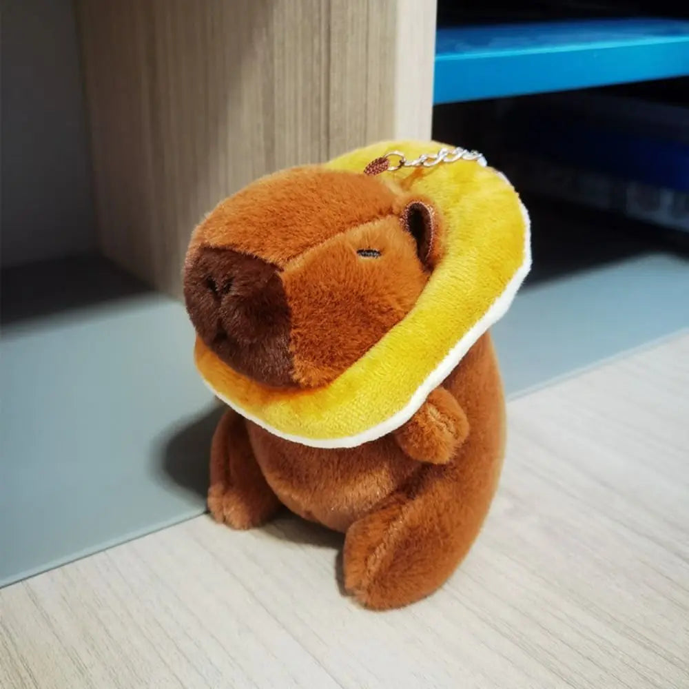 Hat Capybara Keychain