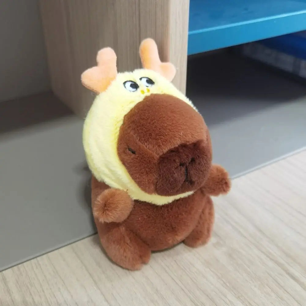 Hat Capybara Keychain