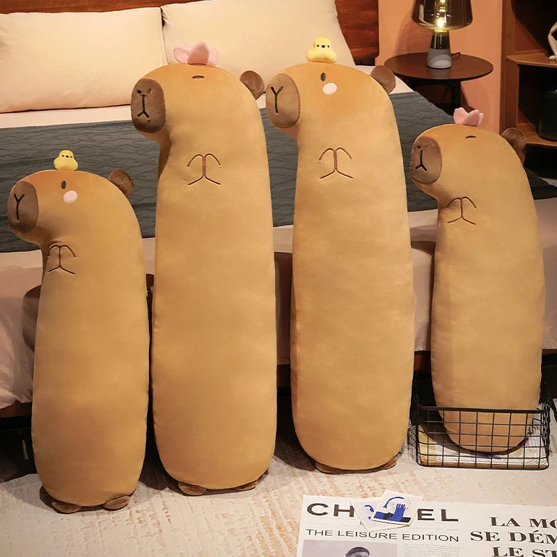 Fluffy Capybara Sleeping Body Pillow